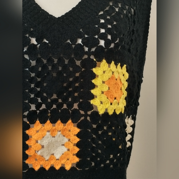 NWT Rebellion crocheted sweater vest L - Picture 2 of 10